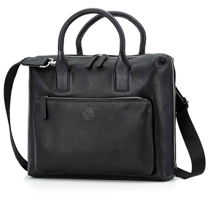 Lindenmann Leren Business Tas – Zwart