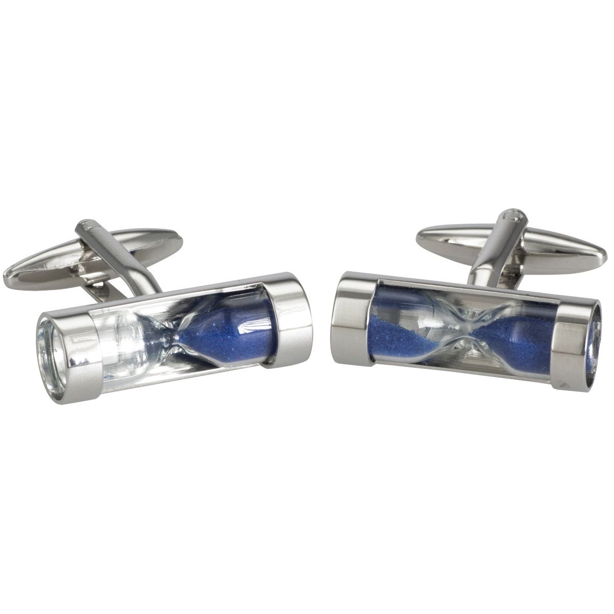 Manchetknopen Zandloper Design – Zilverkleurig