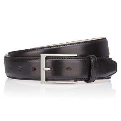 Zwart Leren Riem - Lindenmann