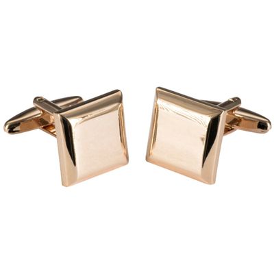 Rosé Manchetknopen – Vierkant Design - Lindenmann