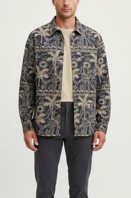 Mos Mosh Gallery David Garden Overshirt – Jacquard Overshirt Heren