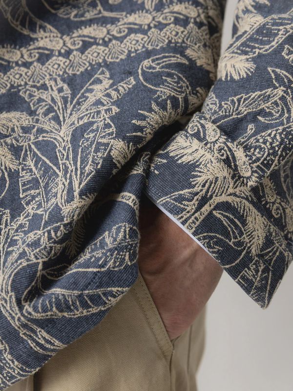 Mos Mosh Gallery David Garden Overshirt – Jacquard Overshirt Heren
