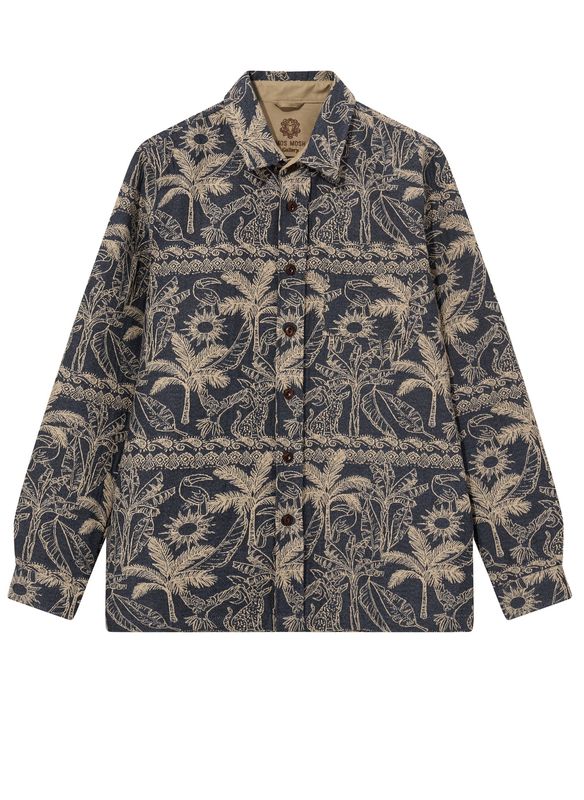 Mos Mosh Gallery David Garden Overshirt – Jacquard Overshirt Heren