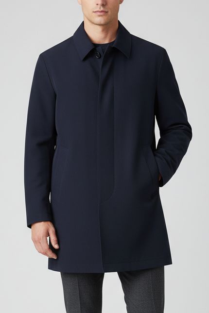 Mos Mosh Gallery Barkeley Coat – Marineblauw