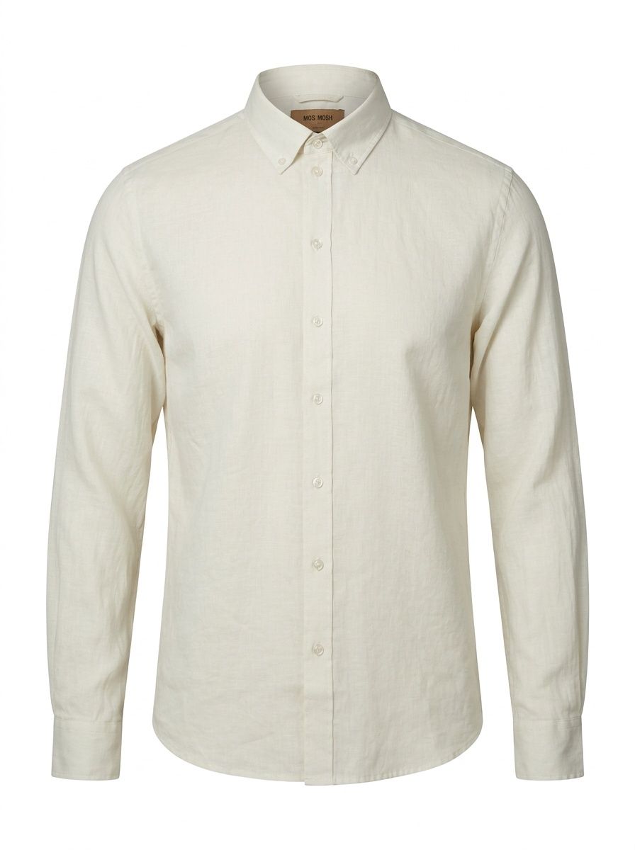 Mos Mosh Linnen Overhemd Theo – Off White – 100% Linnen