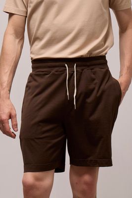 Wool &amp; Co Shorts – Bruin – Gemerceriseerd Katoen