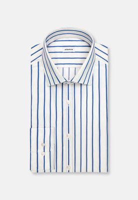 Seidensticker Slim Fit Overhemd – Blauw/Wit Gestreept – 01.849889-15