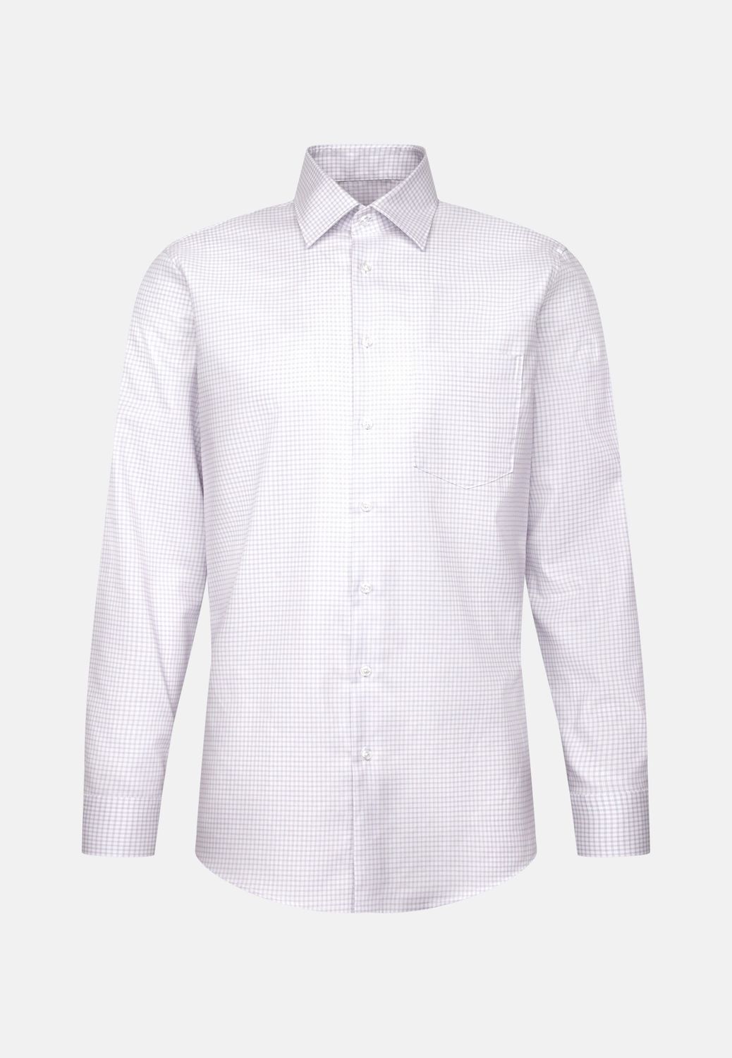 Seidensticker Slim Fit Overhemd – Roze/Paars Geruit – 01.849841-42
