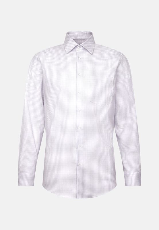 Seidensticker Slim Fit Overhemd – Roze/Paars Geruit – 01.849841-42