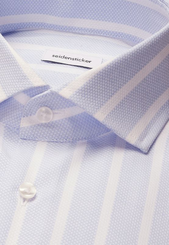 Seidensticker Overhemd Regular Fit – Blauw Gestreept  – 01.849963-12