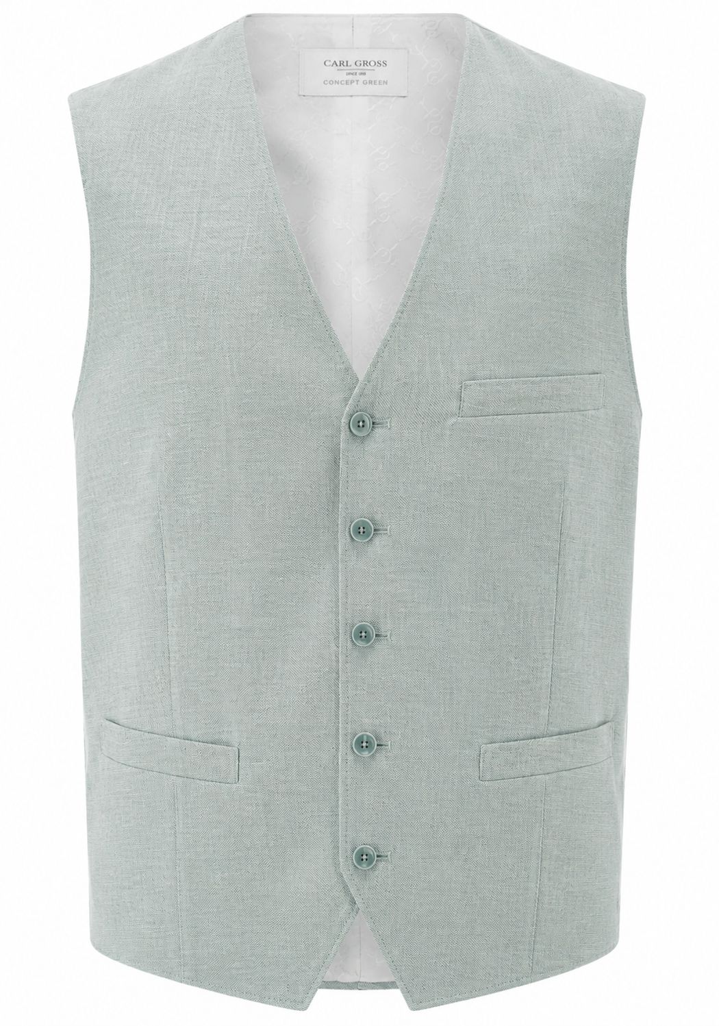 Zomergilet - Mintgroen - Linnenmix