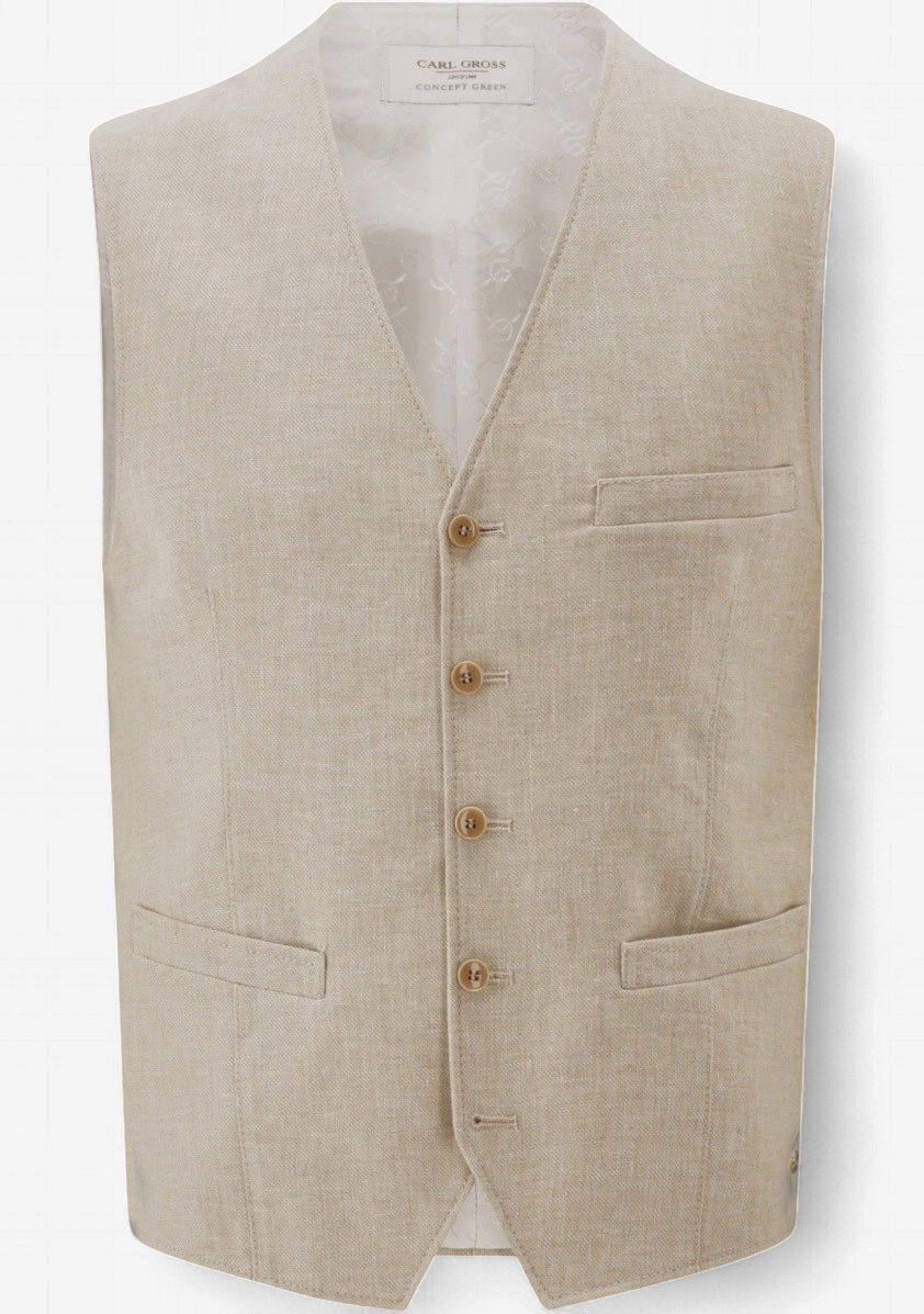 Zomergilet - Zand - Linnenmix