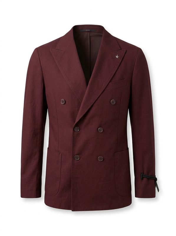 AT.P.CO – Double Breasted Linnen Colbert – Bordeaux Svevo