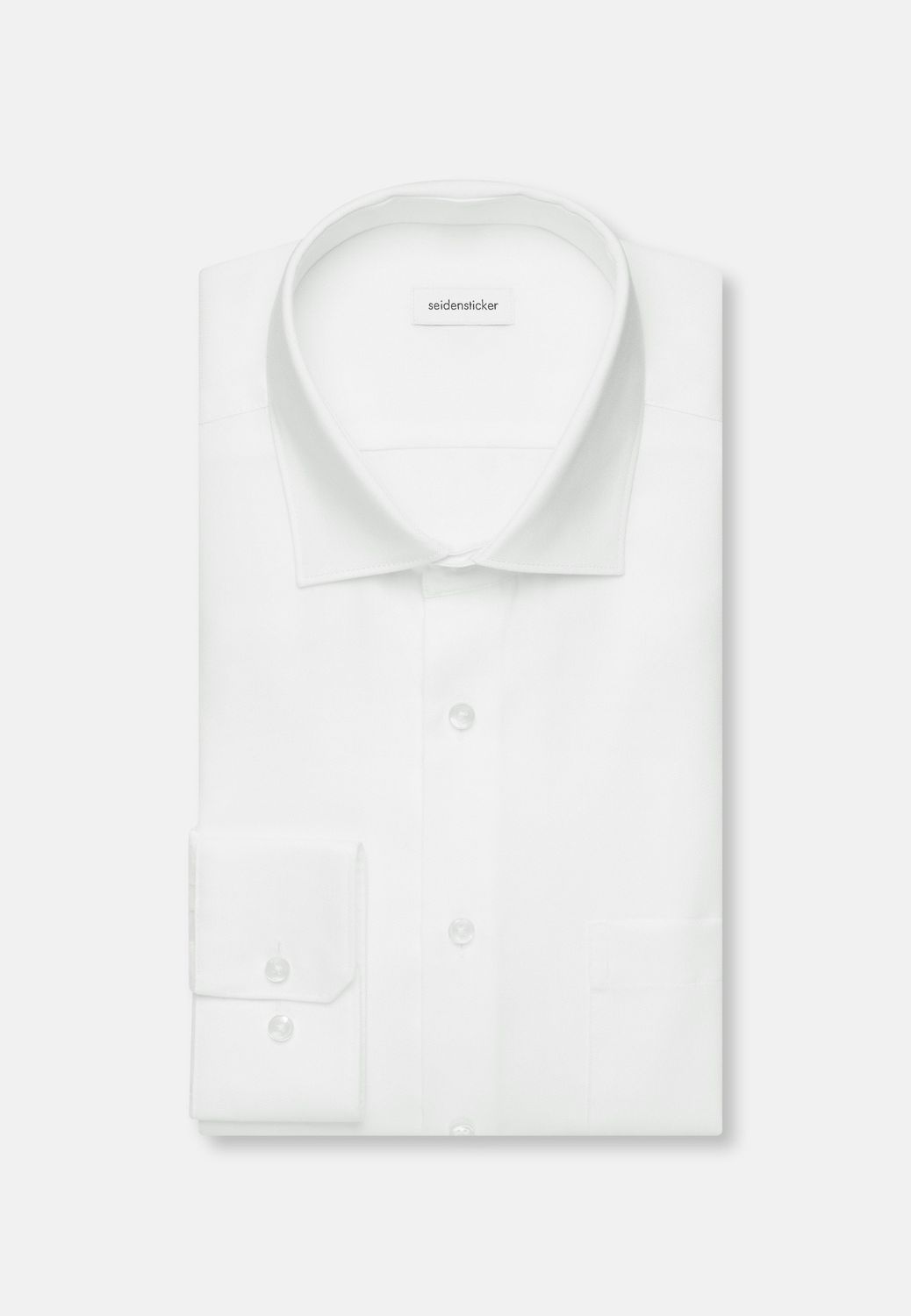 Overhemd – Regular Fit – Extra Fine Twill – Wit