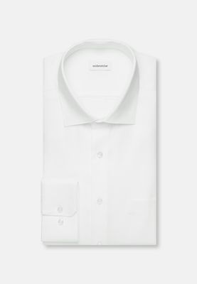 Overhemd – Regular Fit – Extra Fine Twill – Wit