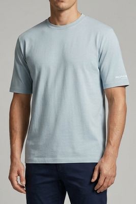 People of Shibuya  T-Shirt – Azuurblauw – Slim Fit - SHIKO PM444