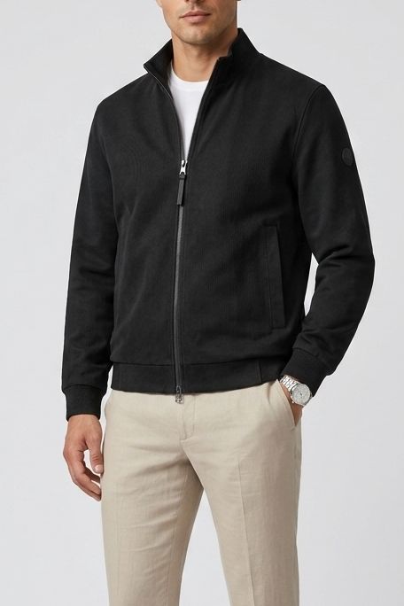 People of Shibuya Sweatvest - Zwart - SAKU PF722