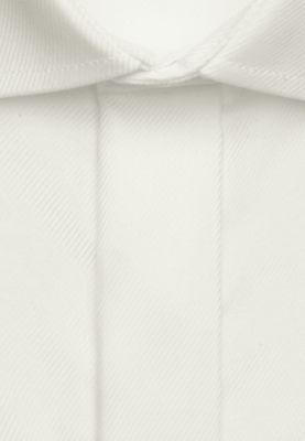 Trouwoverhemd – Regular Fit – Blinde Sluiting – Gebroken Wit – Twill