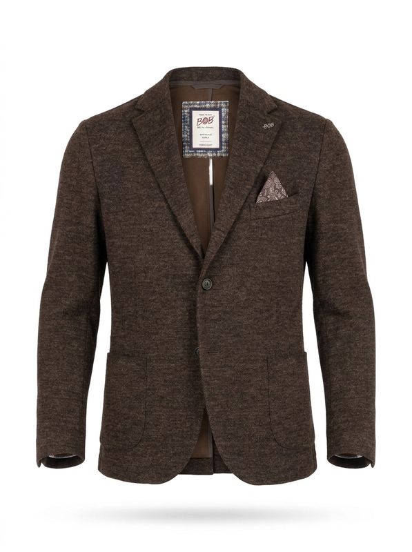BOB Company Marden Colbert – Donkerbruin – Wol-Zijdemix