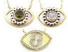 14KYG Peri Eye Neck- .13cts D:.02cts/1.87g