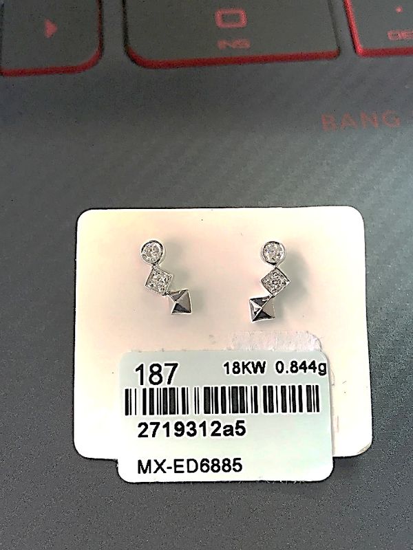 SE29/100T300 / 18KWG D ER-: 0.13cts/G: 0.93g