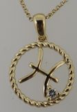SN127/120T360 / 14KYG Aqua NL:- 0.04cts/G: 2.25g