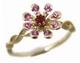 SR225/103T309 / 14KY Ruby, Pink Sapp,  R:- .05, .13cts/G: 1.54g