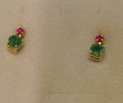 SE268/197T591 / 18KYG RUBY, EM ER-: .23, .38cts/G: 1.63g