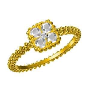 SR242/216T648 / 14KY Dia R:- 0.24cts/G: 1.92g