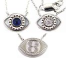 14KWG Sapp Eye Neck : 0.14cts D:.02cts /1.71g