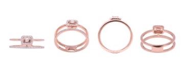 Double Diamond Illusion Ring