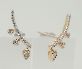 Diamond climber studs 14KR .04cts/1.57g