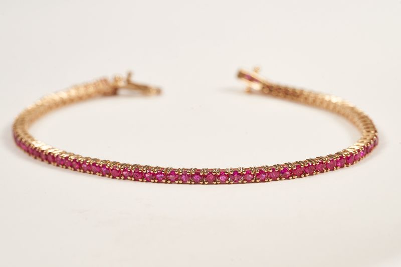 Gemstone Tennis Bracelet