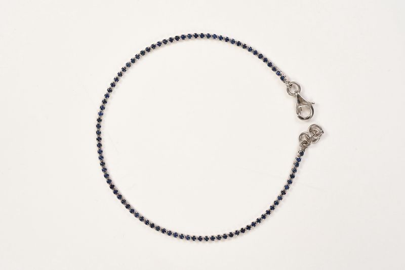 Dainty gemstone tennis bracelet