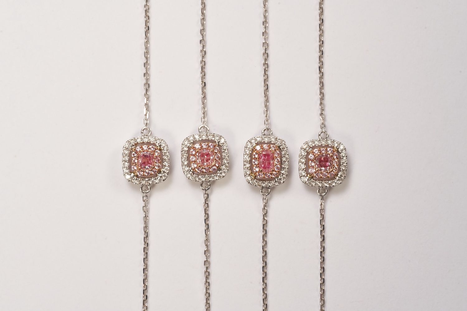 Pink Diamond square bracelet