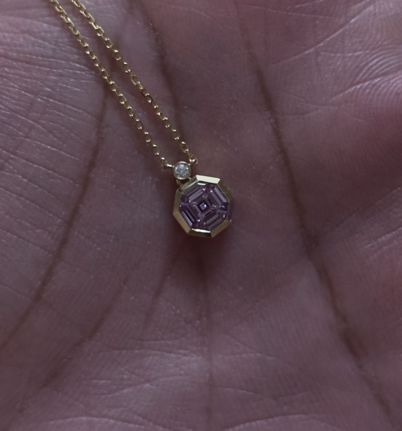 SN420 18KY PS-0.42ct D-0.02ct/1.94g