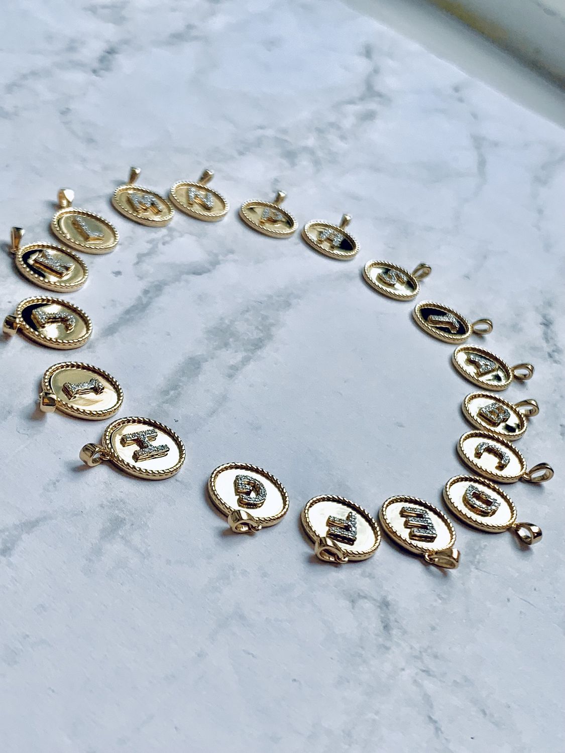 Initial Coin Charms
