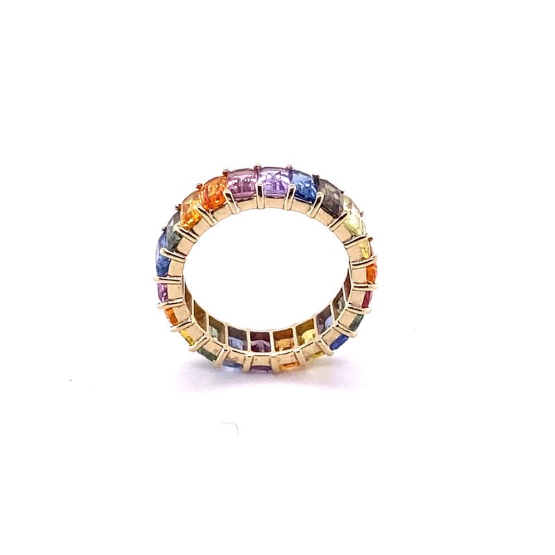 R-3954 18KY Multi band-5.49ct/2.9g