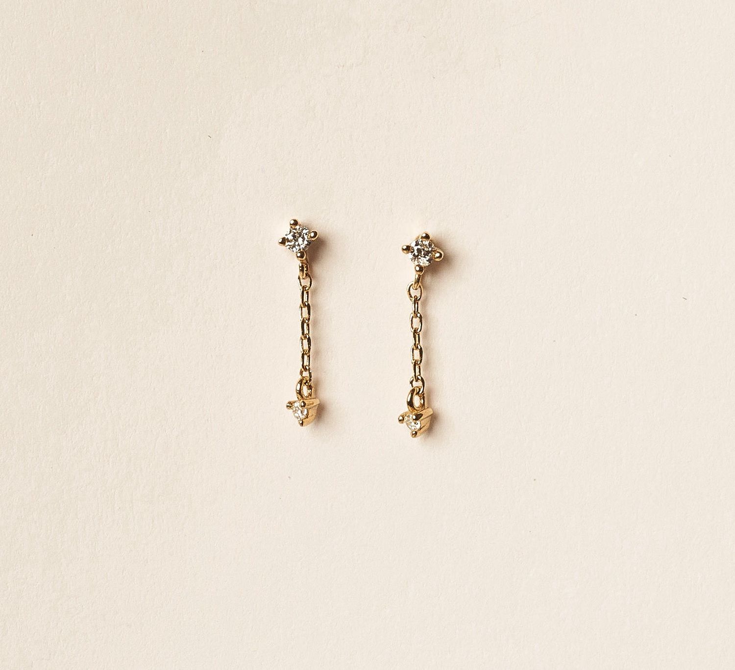 Mini Diamon dangle- 14KY D:.04 .5g