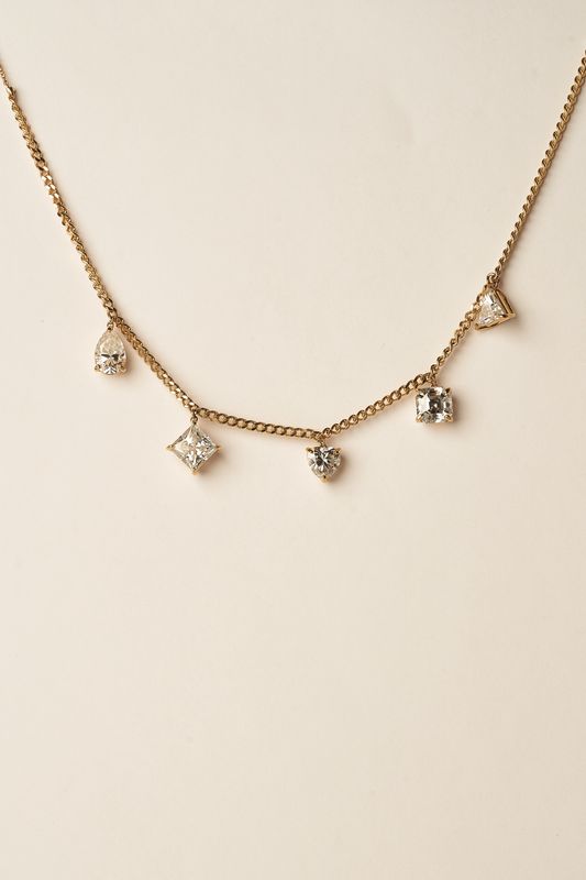 14k Moissanite Necklace