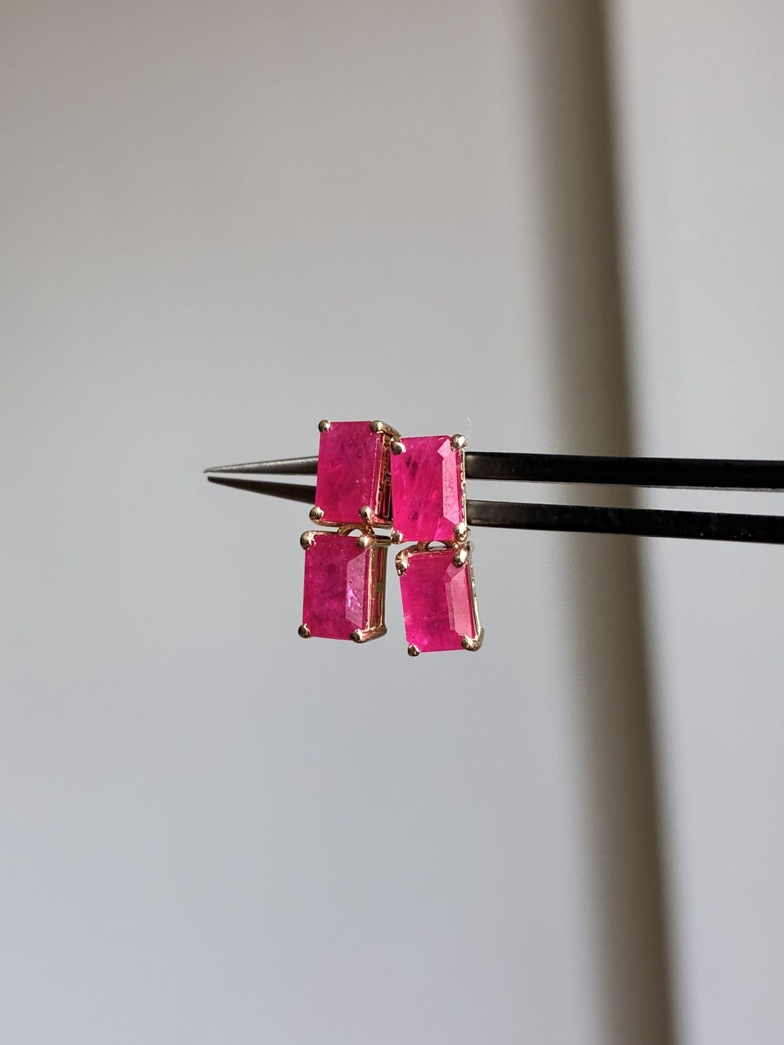 14KY Ruby dangle-2.91ct/2.33g