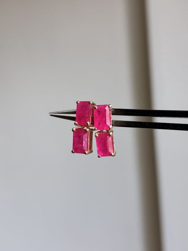14KY Ruby dangle-2.91ct/2.33g