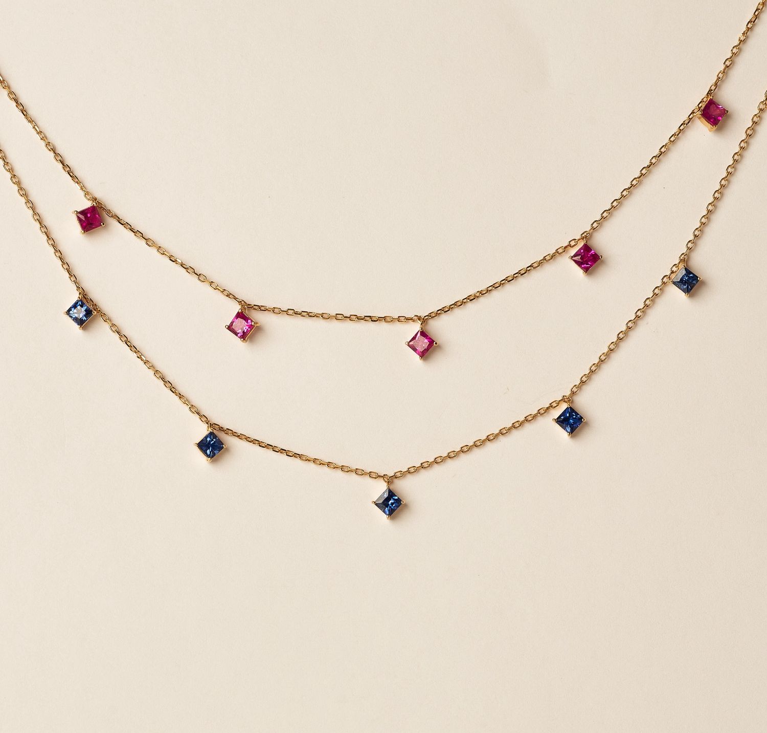 18KY Princess dangle
