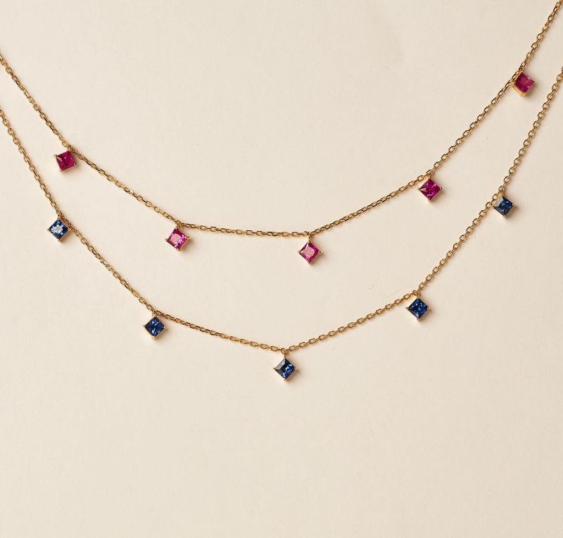 18KY Princess dangle
