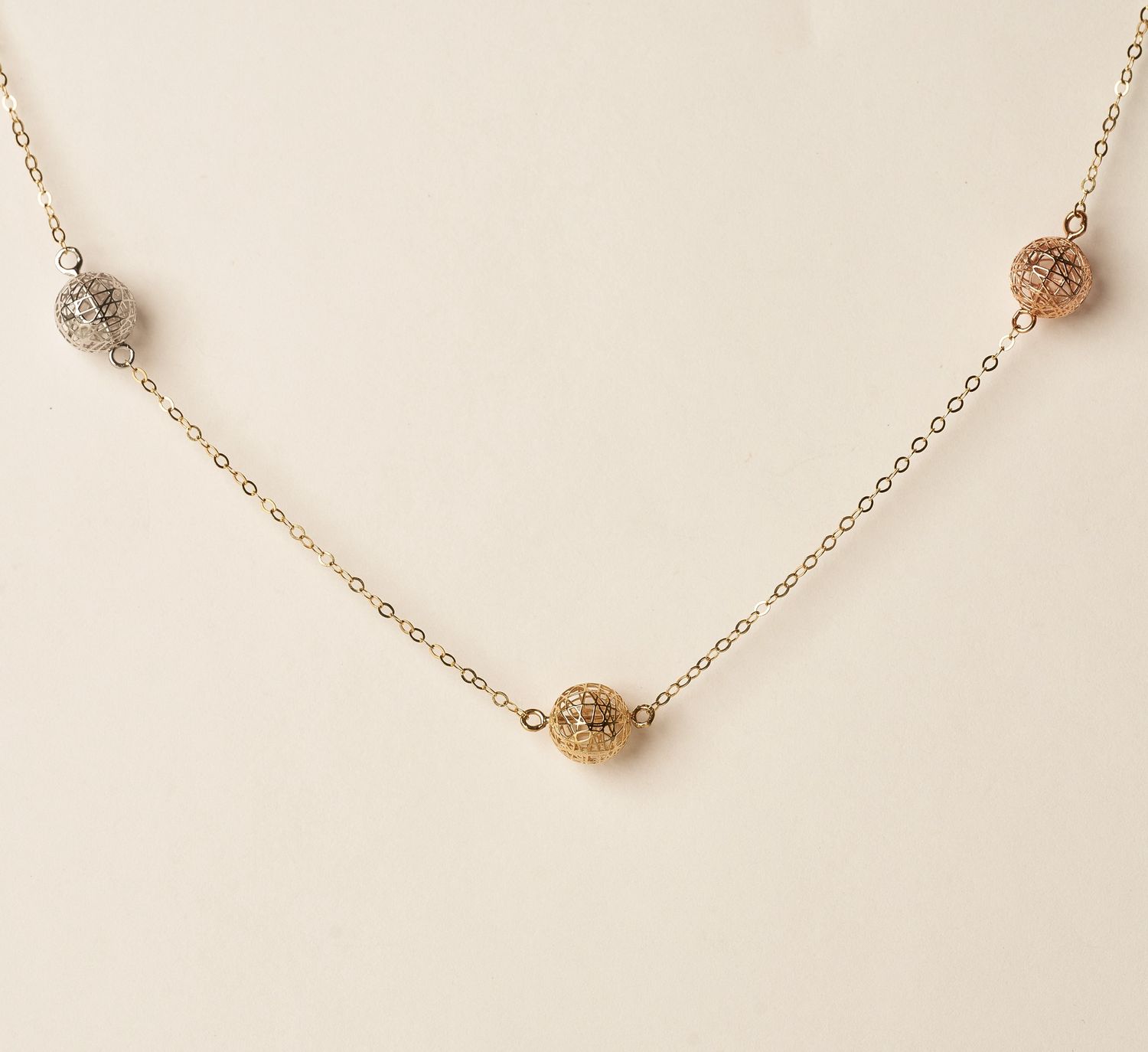 18K Three tone chain 1.84g
