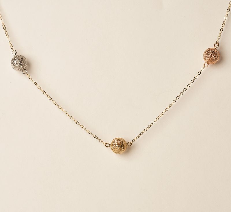 18K Three tone chain 1.84g