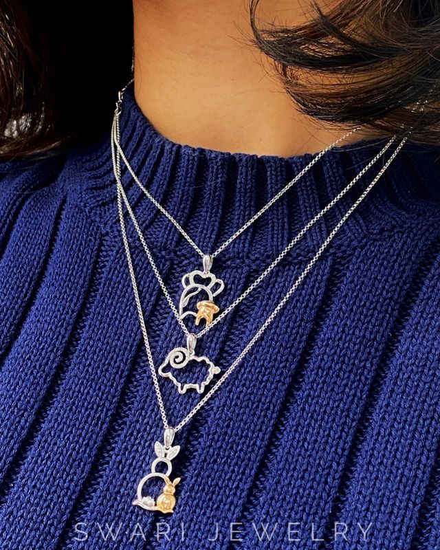 Whimsical Ram Necklace