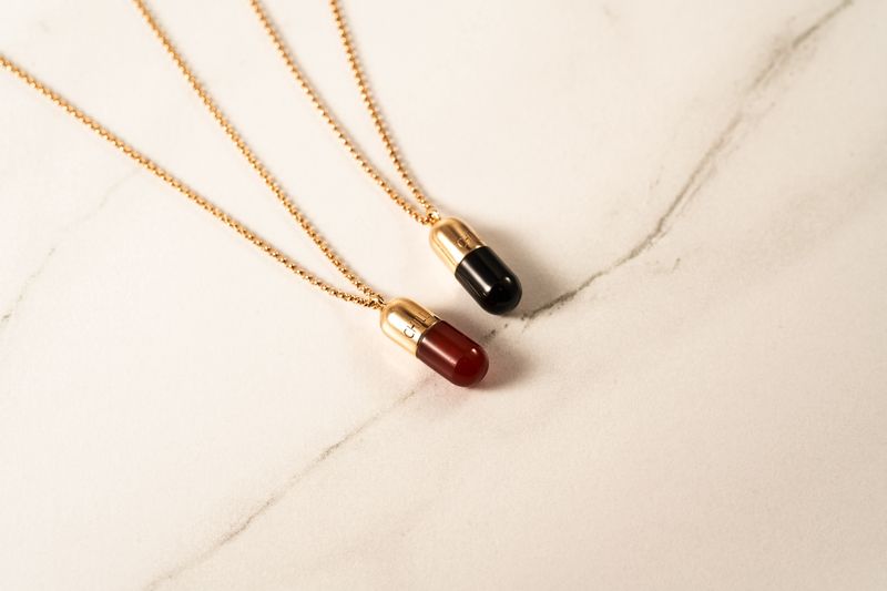 Red Chill Pill Necklace