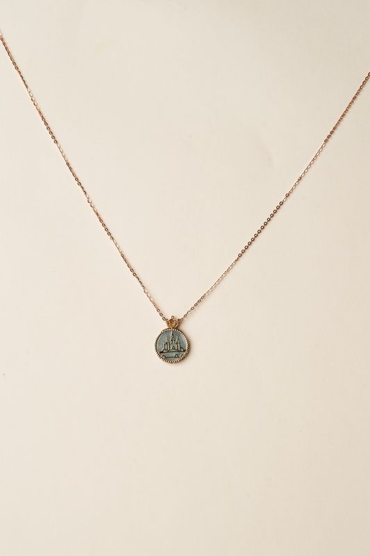 Unicorn and Castle Reversible Necklace