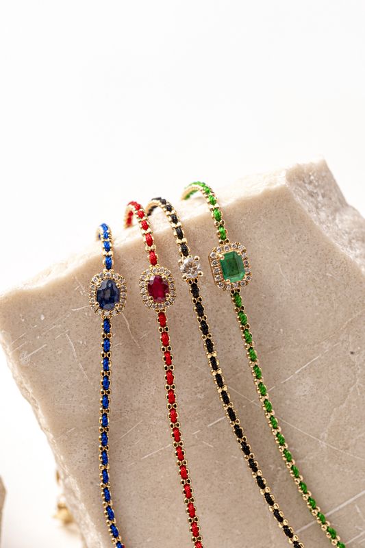 Silk Gemstone Bracelet